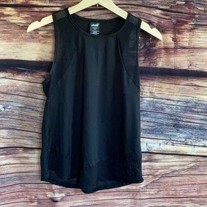 AVIA Mesh Detail Black Workout Tank